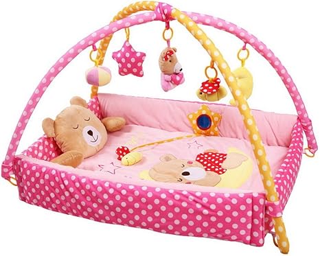 Acmede Tapis D Eveil Bebe Fille Garcon Musical Et Jouet Doux Epais Pour Jouer Ramper Exterieur Modele De Animal Ours Playmat Amazon Fr Bebes Puericulture