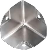 sourcing map 16pcs Metal Box Corner Protectors 40mm Silver Tone Table Desk Edge view 4