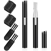 Chumia 2 Pcs Eyebrow Trimmer Face Shaver for Women, Black | Precision Personal Trimmer, Prune Hair Removal for Eyebrows Neck Lips, Portable Electric Shaver with Replaceable