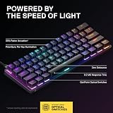 SteelSeries Apex 9 Mini Mechanical Keyboard Optical 2-Point Actuation 60% QWERTY view 3