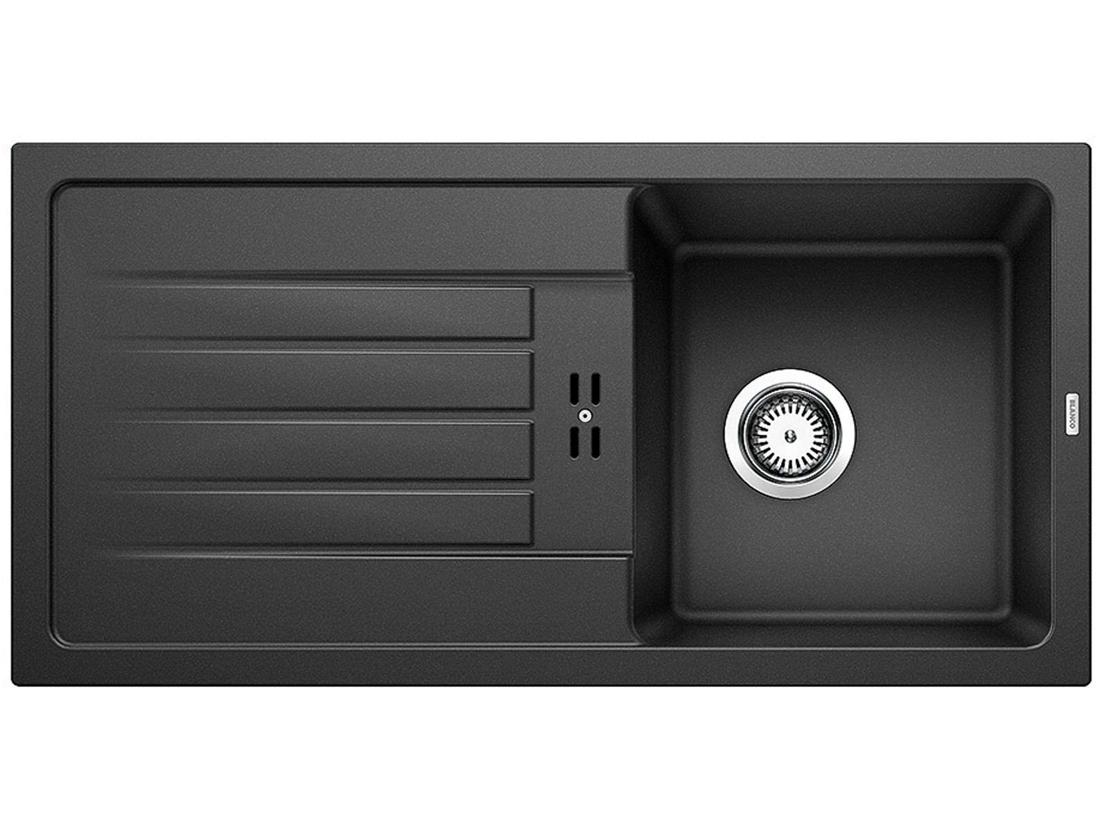 BLANCO FAVUM 45 S – Modern Inset Granite Sink – SILGRANIT Starter Model for 45 cm Wide Base Units – Anthracite Grey – 524227