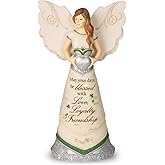 Pavilion Gift Company 82340 Elements Irish Blessings Angel Figurine, 6-1/2-Inch,Silver