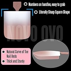 NOVO OVO Ombre French Tip Press on Toe Nail