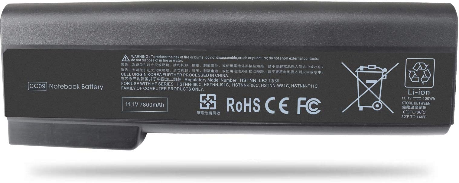 Vinpera 9 Cell CC09 Notebook Battery Compatible with HP Probook 6360B 6460B 6465B 6470B 6475B 6560B 6565B 6570B; HP EliteBook 8460P 8460W 8470P 8470W 8560P 8570P fit 628666-001 628668-001 628670-001
