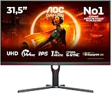 AOC U32G3X 32 Inch 4K Monitor 144Hz IPS G-Sync HDR400 Low Input Lag view 2