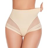 FVACPJ Shapewear Tummy Control Underwear - Low Rise Seamless Control Panties Women's Shaping Briefs for Everyday Wear