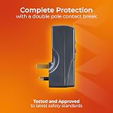 Masterplug Single Socket RCD Safety Adaptor Black view 5