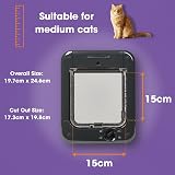 Cat Mate Microchip Activated Cat Flap 360 - Up to 30 Pets, 3 Settings view 2