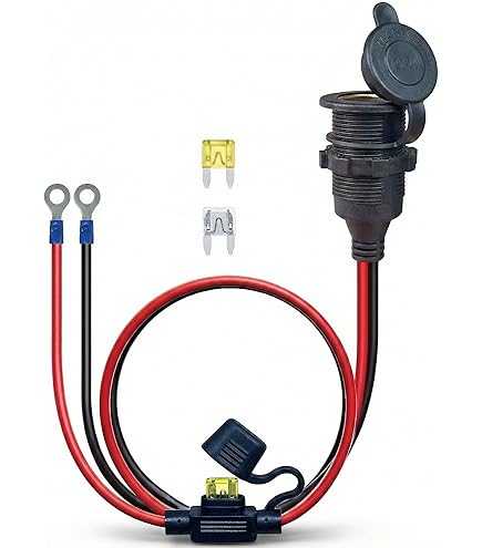 Amazon.com: DIY Series YCIND Female Cigarette Lighter Socket Dual USB  Charging Power Outlet Heavy Duty 30A Fuse 12V Car Truck Boat Marine RV  Mobile DIY Kit 12AWG Cord 6Ft : Automotive