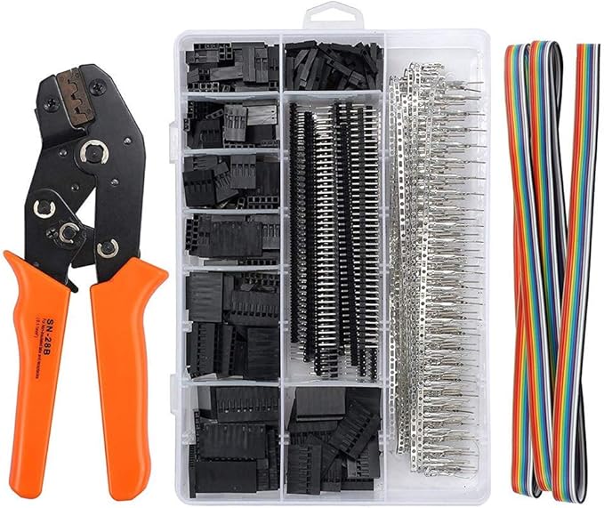 Crimp Connectors, Queta 1550PCS Crimping Tools Set with Female/Male Pin Connector Crimping