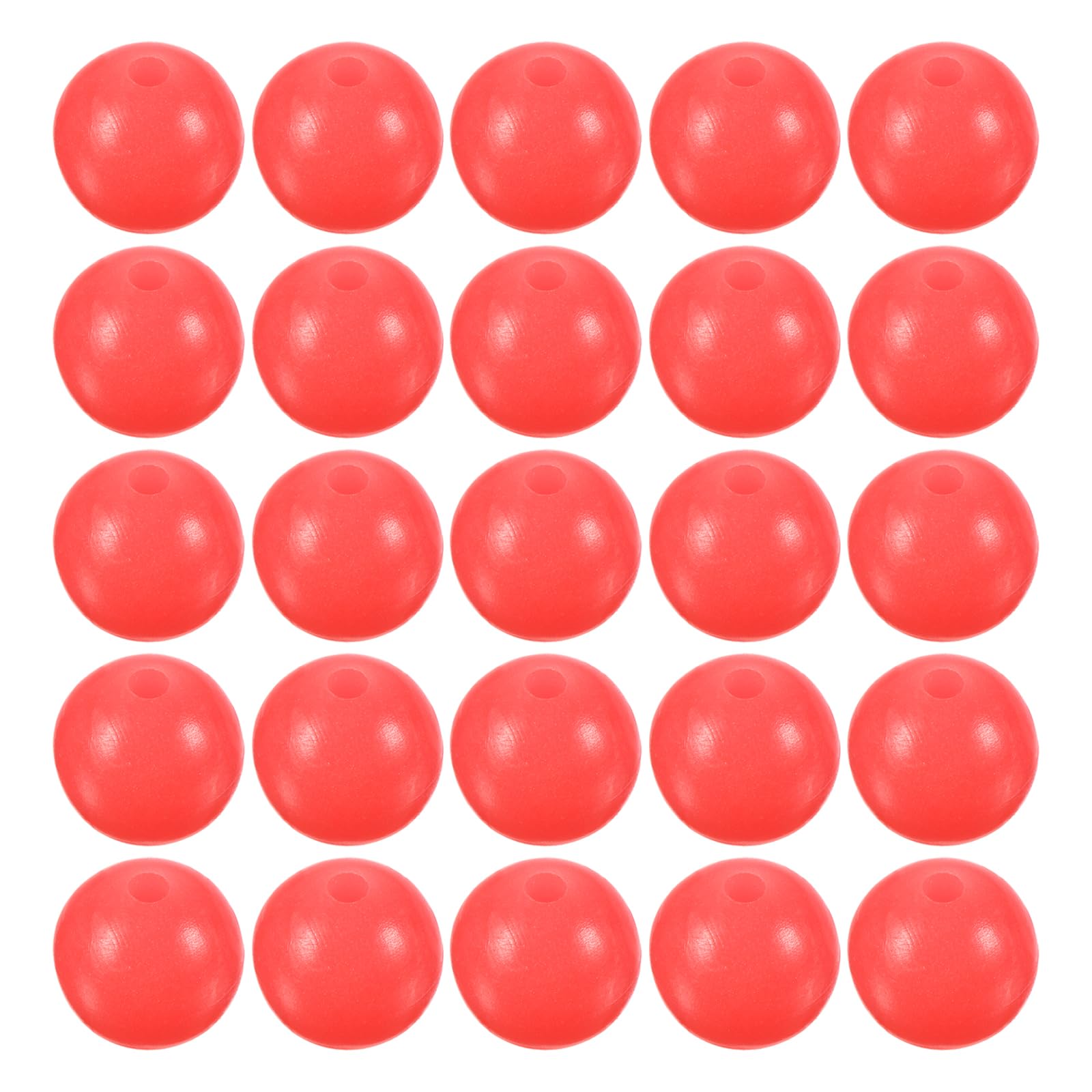 M METERXITY 200 Pcs Glow Fishing Beads - Plastic Luminous Round Bait Egg Lure Rigs Apply to Outdoor Tackle Tool (7mm, Red)