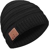 Bluetooth Hat Beanie,Novelty Headwear Christmas Stocking Stuffers Gifts for Men Women Him Her Teen Boy Teen Girl Teenage Black