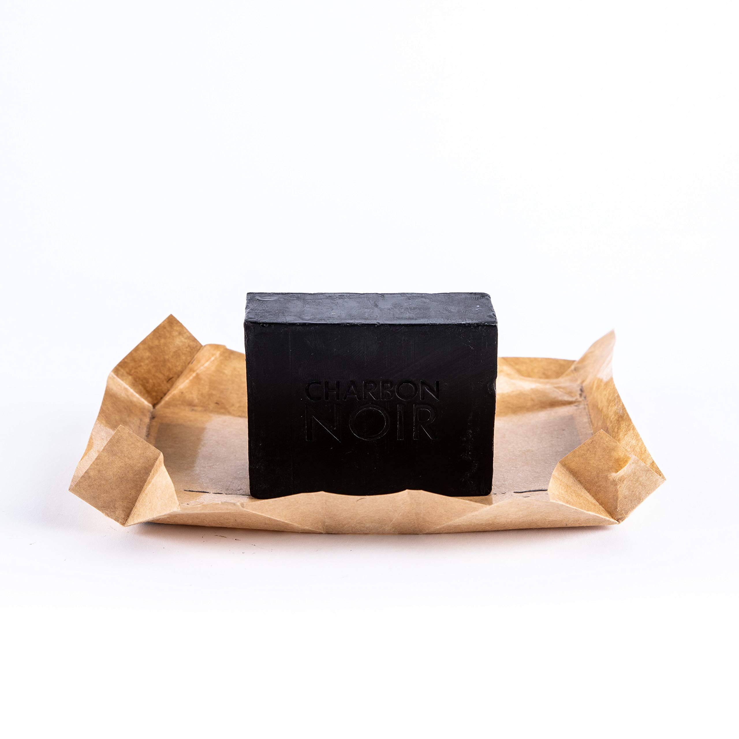 Charbon Noir Facial Bar Charcoal Soap | Activated Charcoal | Deep Cleansing | Eco-Friendly, Plastic-Free and Pet-Friendly - 150g/5,29oz (1 Bar)