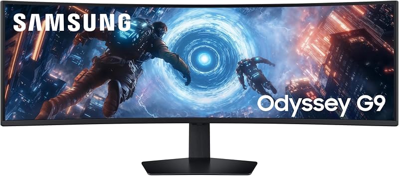 Écran PC Gaming Odyssey G91F, Taille 49’’, Dalle VA Incurvée 1000R, Résolution DQHD (5120x1440), 144Hz, 1ms, Contraste 2500:1, AMD FreeSync Premium Pro, Pied Ajustable, LS49FG916EUXEN