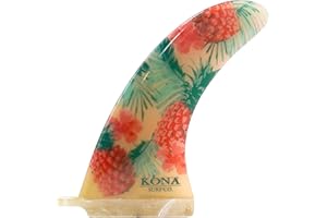 KONA SURF CO. Classic Single Single Center Fin for Longboard, Surfboard and Paddleboard