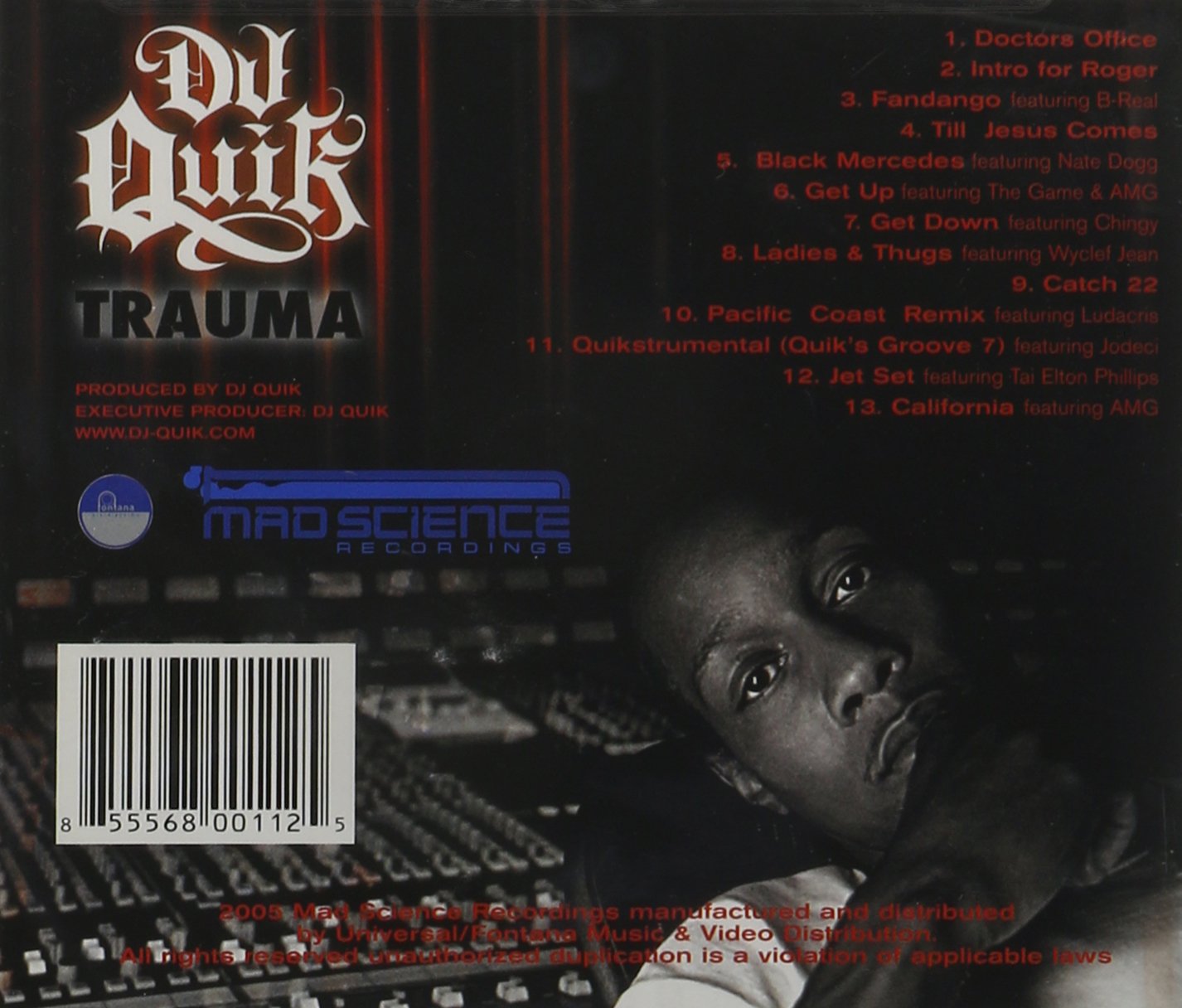 Dj Quik Trauma Amazon Com Music
