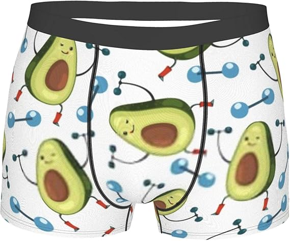 Amazon Co Jp かわいいアボカド ボクサーパンツ メンズ 下着 通気 吸汗速乾 抗菌防臭加工ローライズ 若いセクシー スクエアショーツ ボクサー パンツ ボクサーブリーフ 服 ファッション小物