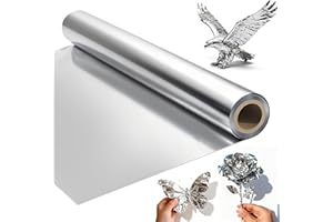 Heavy Duty Aluminum Foil Roll - 0.07MM Extra Thick Craft Metal Sheets for DIY, Repairs & Art Projects, Multipurpose Tin Foil 