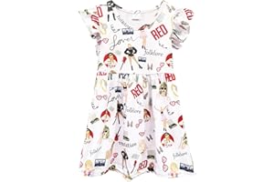 NSKSFHG Baby Girls Princess Dress Toddler Girls Dress Toddler Princess Printed Dress