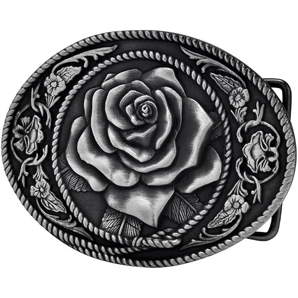 Amazon.com: Western Express Rose Belt Buckle - Colored  display picture 1