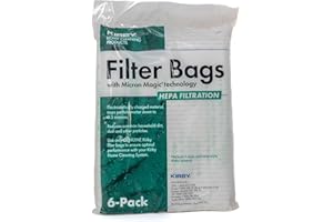 Kirby Micron Magic Plus HEPA Filter Bags 6-Pack | Part #204814 | Compatible with F-Style & Twist-Style Vacuums