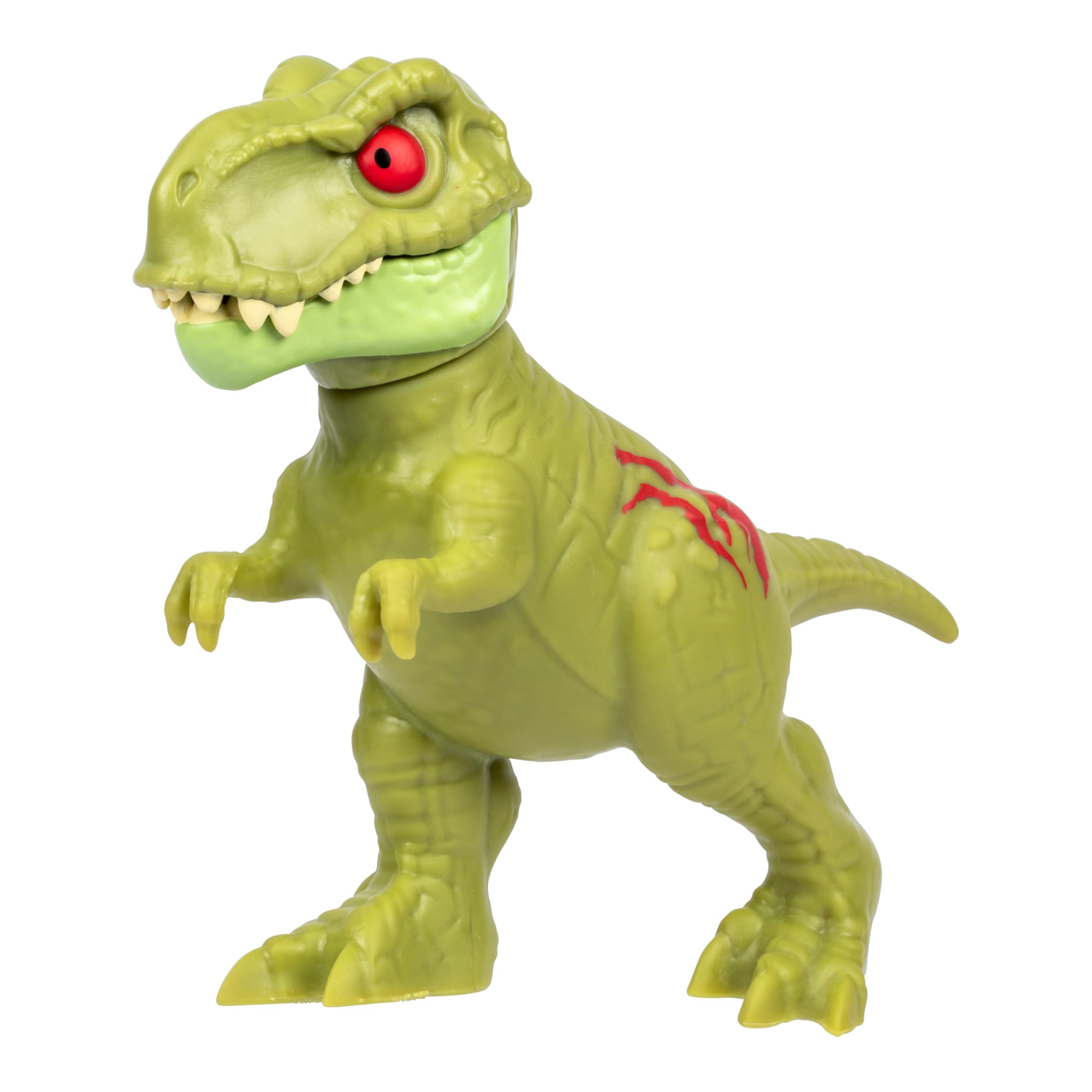 Heroes of Goo Jit Zu Jurassic World Rebirth Dino Rampage Tyrannosaurus Rex, Super Squishy and Stretchy, with Rampage Action Chomping Jaws and A Unique Goo Filling, 3 to Collect