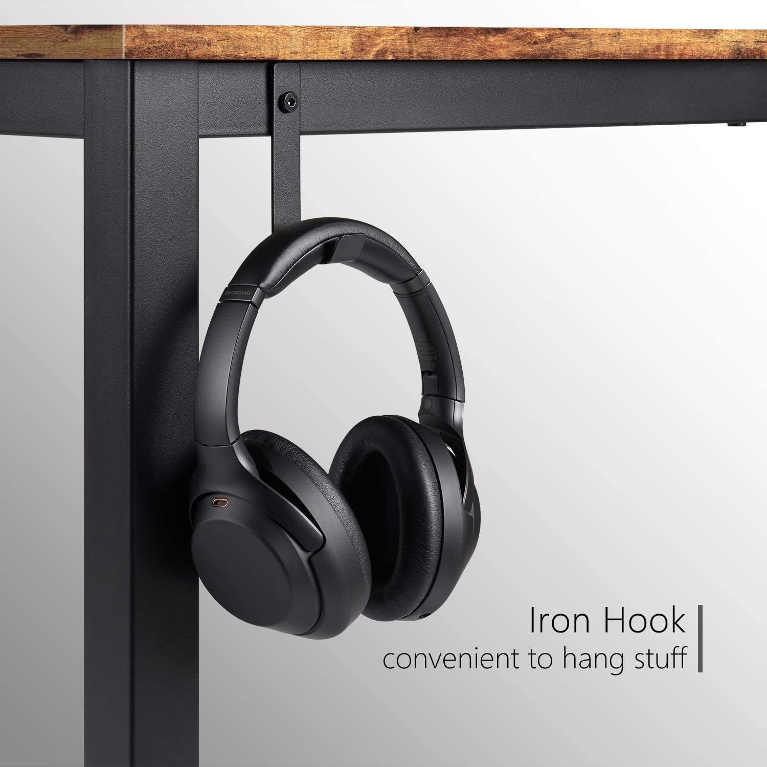 HOMIDEC 140 cm Computer Desk with 2 Drawers - Image 5