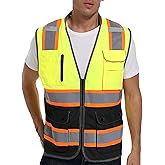 ArcRidge Reflective Safety Vest for Men and Women - High Visibility Construction Vest - Dual Tone Reflective Strips