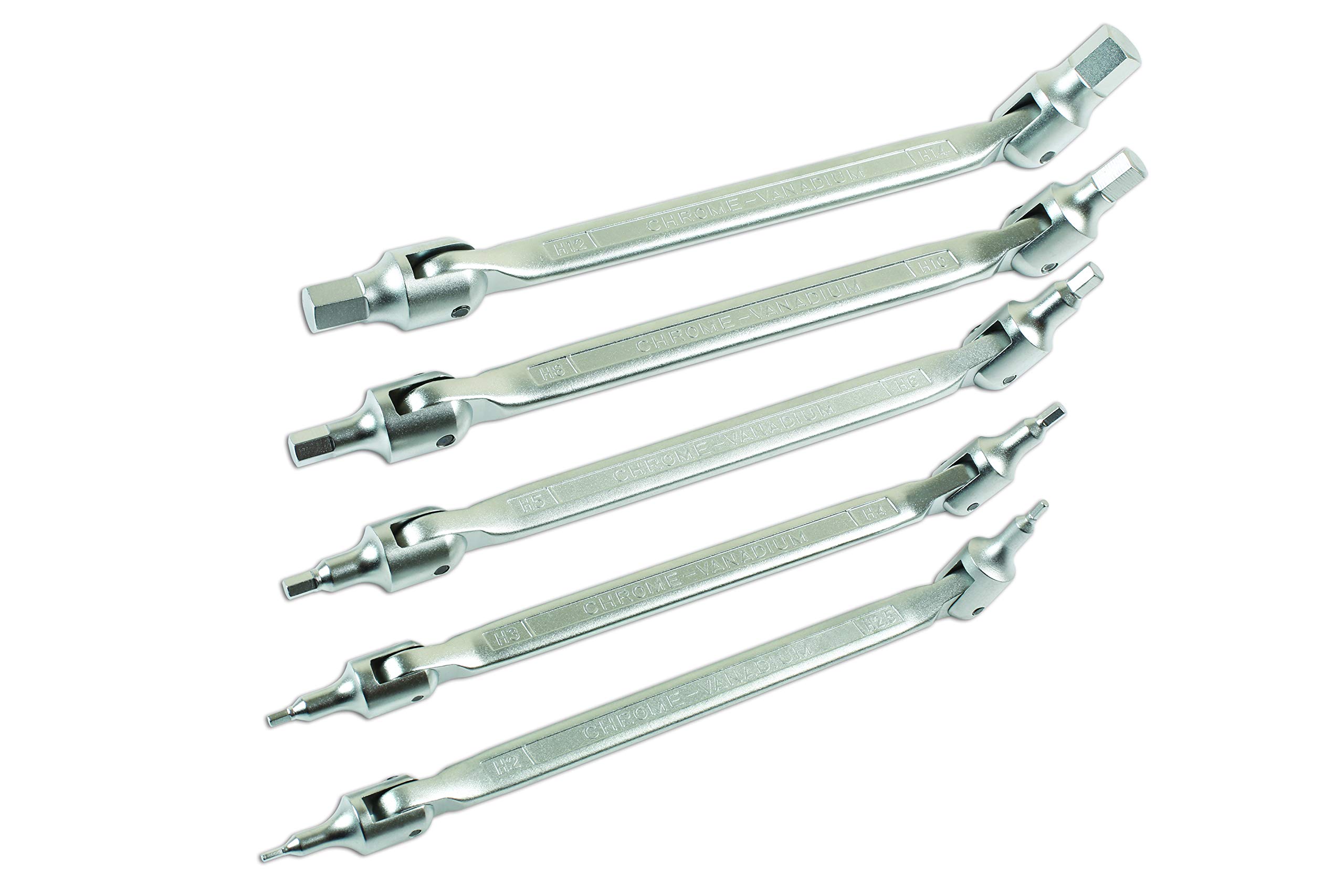 Laser 7480 Double Ended Flexible Hex Bit Set 5pc