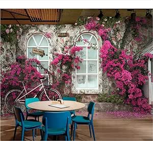 Wiwhy Fondo De Pantalla Personalizado 3D Foto Mural Rosa Rosa Sofá