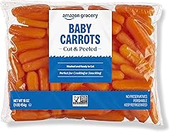 Amazon Grocery, Cut & Peeled Baby Carrots, 16 Oz