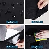 Hode Matt Black Vinyl Wrap 30x200cm, Self Adhesive Wood Effect Contact Paper view 2