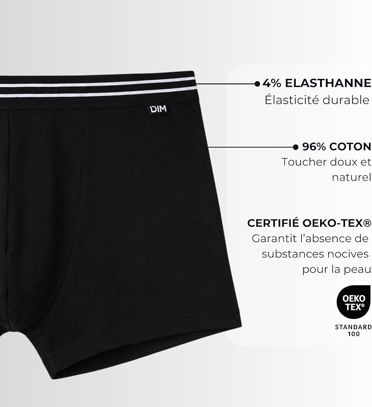 Herren Boxershorts 8er Pack | Ecodim Cotton Stretch Komfortabel | Täglicher Halt | Klassischer Gürtel