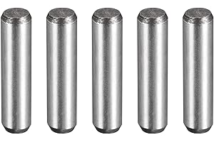 uxcell 1/4-Inch x 1-Inch Dowel Pins, Heat Treated Alloy Steel for Extra Hardness, Bright Finish and Accurate Alignment 5pcs