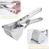 Shoxil Potato Ricer Press 12 Inch Stainless Steel Masher Good Grip Professional view 4