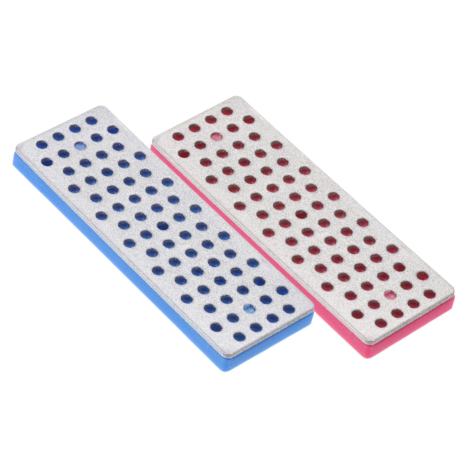 PATIKIL 70mm Extra-Coarse Ski Snowboard Diamond Stone,2Pcs Ski Edge Sharpener Diamond Edge Files Snowboard Whetstone, Multicolor