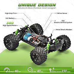 WIAORCHI 1:18 All Terrain RC Car, 36 KPH High Speed