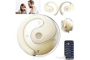 GAVOSY Hy-Undai Hy-T26 Pro Language Translator, Wireless High Precision Translation Headphones, Simultaneous Interpretation Earphone, Ai Hy-Undai Hy T26 Pro, Transcription Accuracy Rate 98% (Off White)