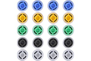 BOXOB 20pcs Multi Color Shower Head Flow Restrictors, Plastic GPM 1.5/1.8/2.0/2.5/3.0 Water Saver Faucet Adapters Shower Head Flow Limiter Water Pressure Reducer for Bathroom Toilet