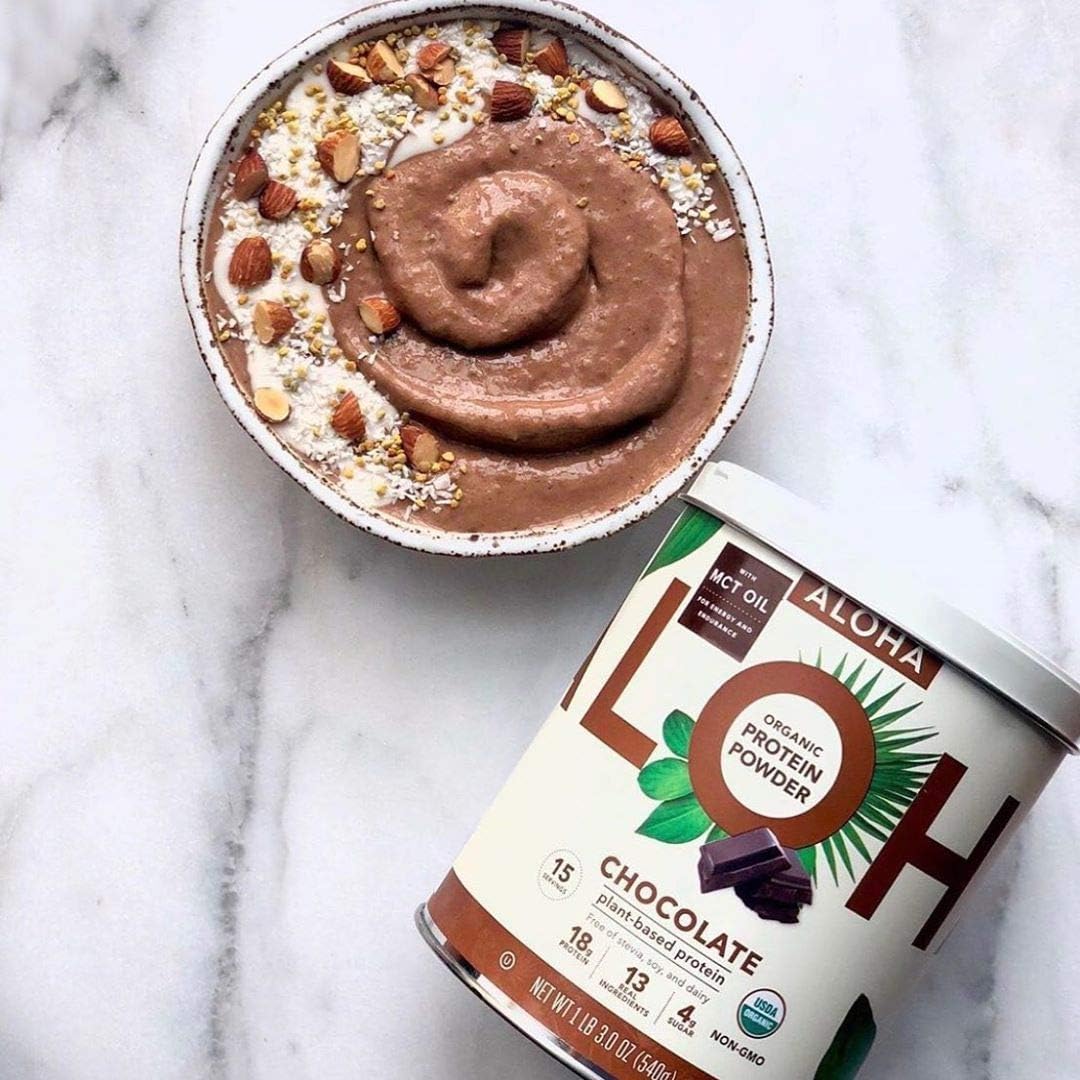 Plant-Based Protein Powder | Organic Chocolate Keto Friendly Vegan Protein with MCT Oil, 19 oz, Makes 15 Shakes, Vegan, Gluten Free, Non-GMO, Stevia Free & Erythritol Free, Soy Free, Dairy Free & Only 4g Sugar: Health & Personal Care