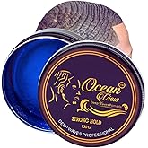 OCEAN VIEW DEEP WAVES POMADE- Water-Based Hair Cream for 360 Wave Training and Wolfing- Silky Smooth Application and Styling, Strong Hold, Easy Wash- Waver and Barber Accessories - 4oz Tin Can