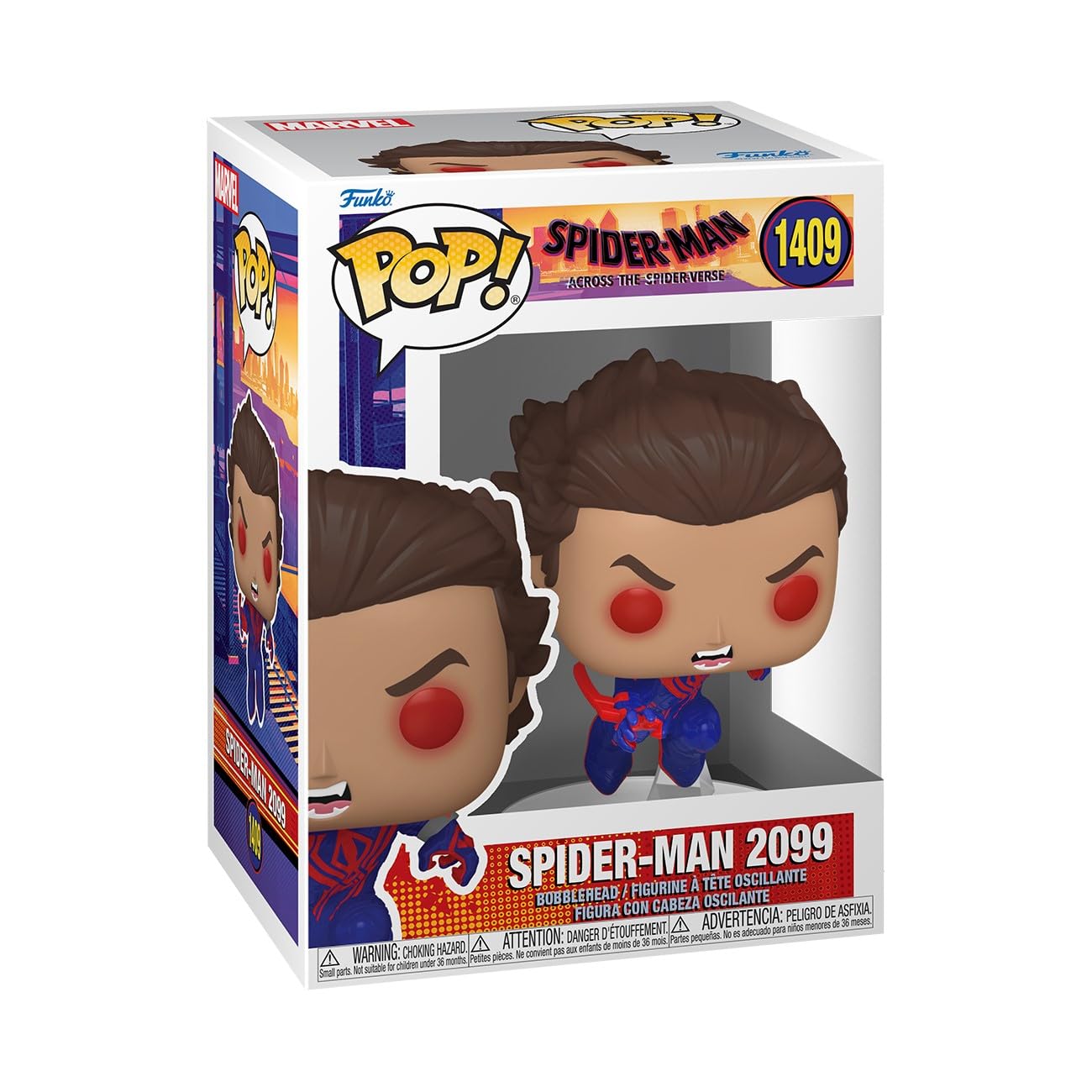 Funko Pop! Marvel: Spider-man Across the Spider-Verse - SM2099-2099 - Unmasked - Spiderman Into the Spiderverse 2 - Collectable Vinyl Figure - Gift Idea - Official Merchandise - Movies Fans