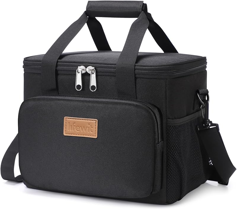 Lifewit 9L Insulated Lunch Bag 12 Can Soft Cooler Black