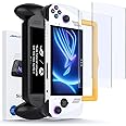 JSAUX Screen Protector 2-Pack for ROG Ally, Anti Glare 9H Hardness Tempered Glass Screen Protector with Guiding Frame, 7 inch