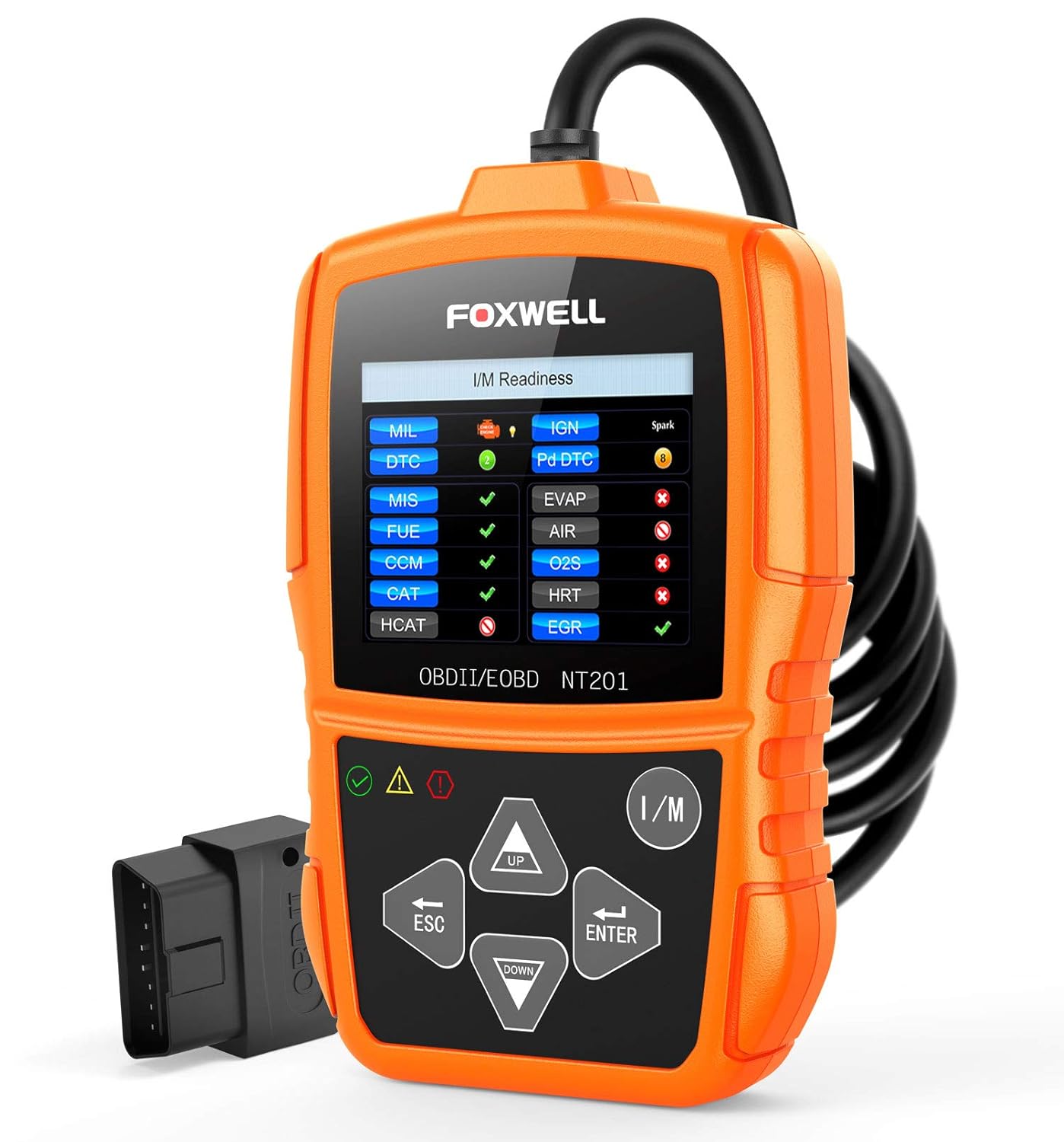 Amazon.com: FOXWELL Orange NT201 Auto OBD2 Scanner Check Car Engine Light  Fault Code Reader OBD II Diagnostic Scan Tool: Automotive