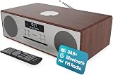 MAJORITY Oakington DAB+ Radio & CD Player Bluetooth Walnut view 1