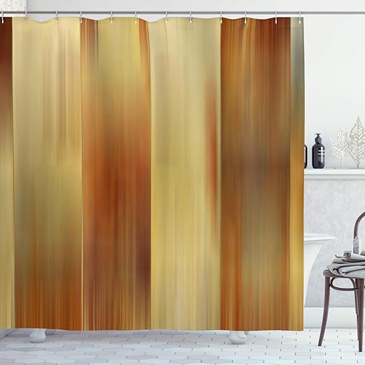Amazon Com Ambesonne Earth Tones Shower Curtain Abstract Modern