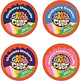 Crazy Cups Decaf Blueberry Coffee Pods Variety Pack, Decaf Magic Berries Hot or Iced Flavored Hot or Iced Coffee Pods, Single Serve Recyclable Pods Compatible With Keurig K Cup Brewers, 24 Count