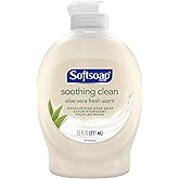 Softsoap Liquid Hand Soap with Flip Top Cap, Soothing Clean, Aloe Vera Fresh Scent - 7.5 Fl. Oz