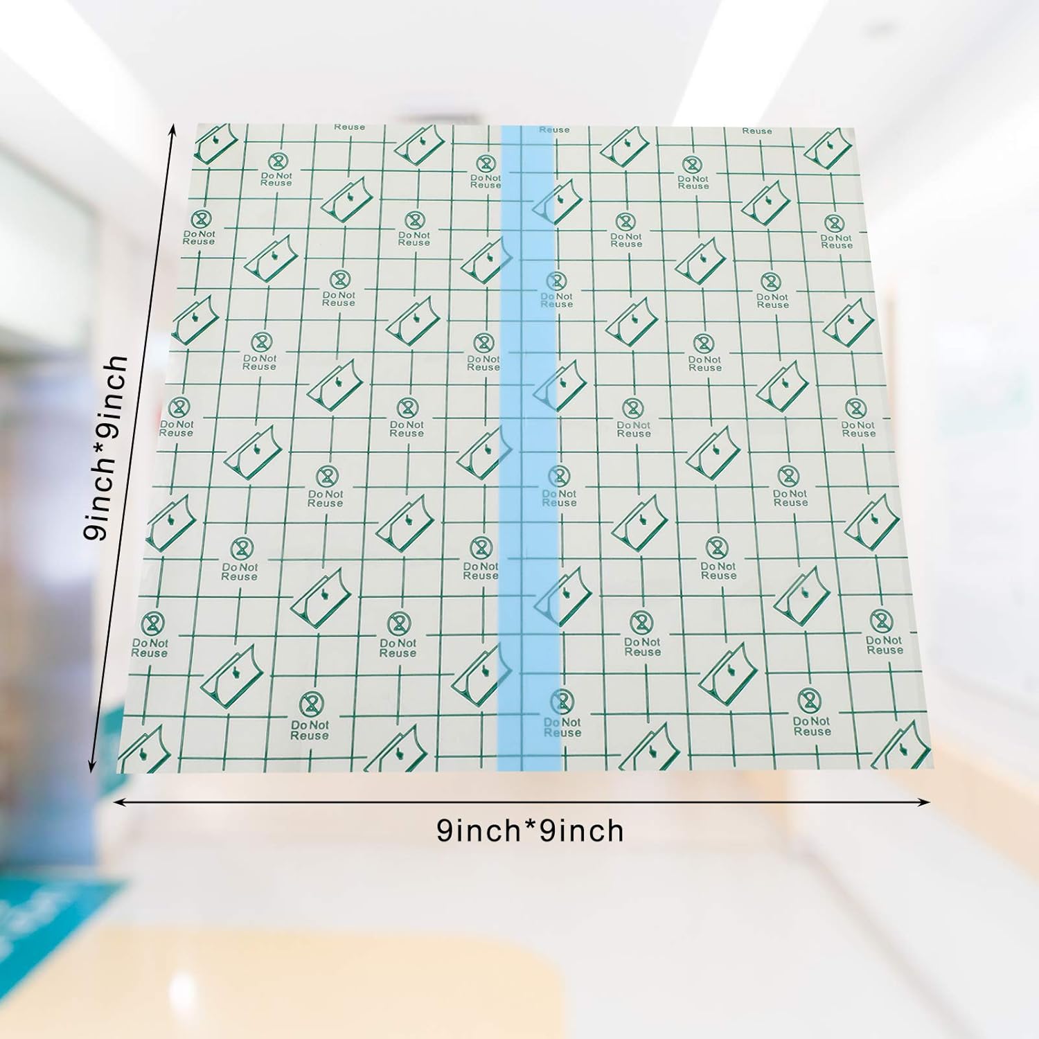Waterproof Bandages Transparent Stretch Adhesive Bandage Covers for Shower Swimming Protector Disposable Clear Film Dressing Tape 9 x 9 Inch (32): Health & Personal Care